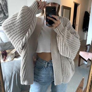 Chunky knit cardigan